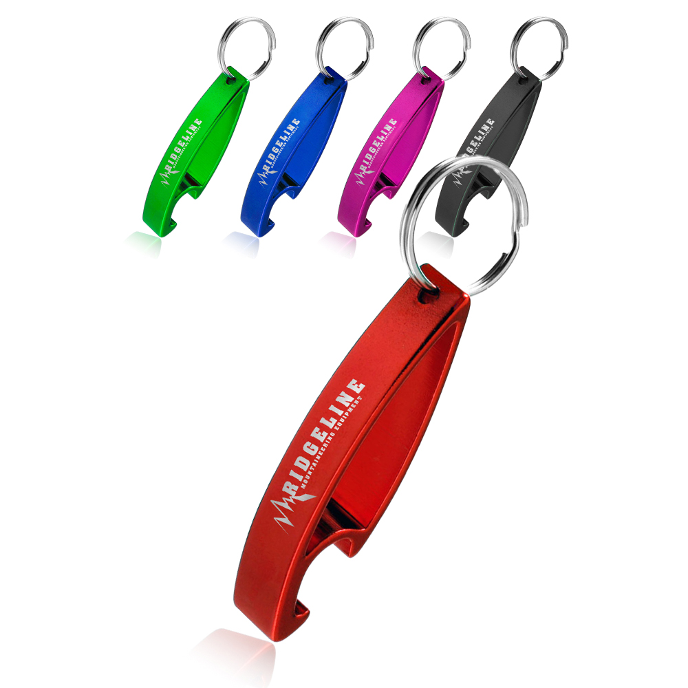 Aluminum Bottle Opener Key Chain - Key Chains / Rings, Openers