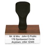 Print Rite Poly Die Traditional Hand Stamp (1"x5")