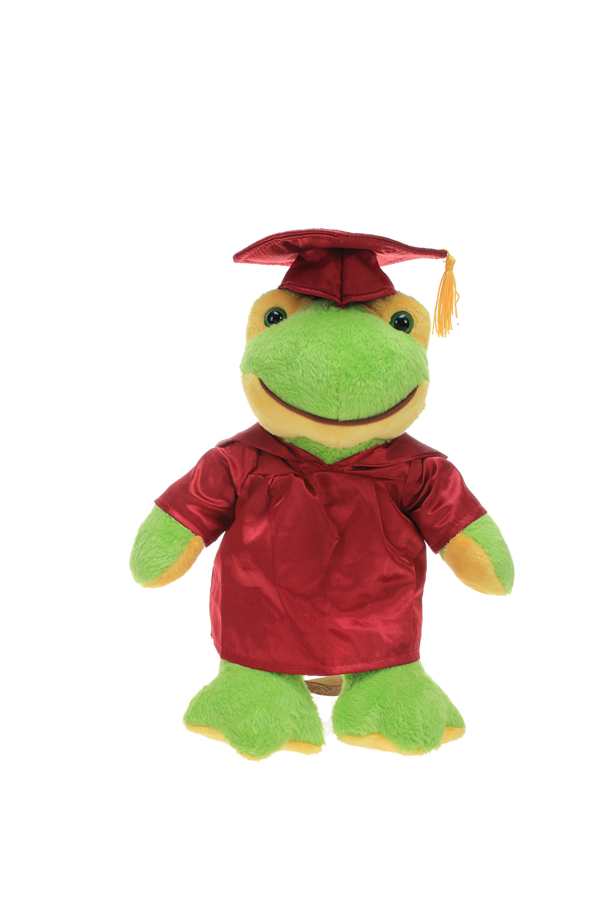 Soft Plush Frog in Graduation Cap & Gown Stuffed Animal - Stuffed Animals