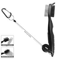 Golf Ball Brush w/Retractable Key Chain - Brushes, Key Chains / Rings