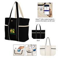 Aware™ 10 Oz. Recycled Cotton Canvas Tote Bag