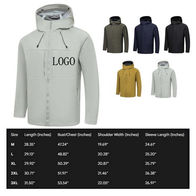 Outdoor Windproof Waterproof Hooded Jacket (M-3XL)