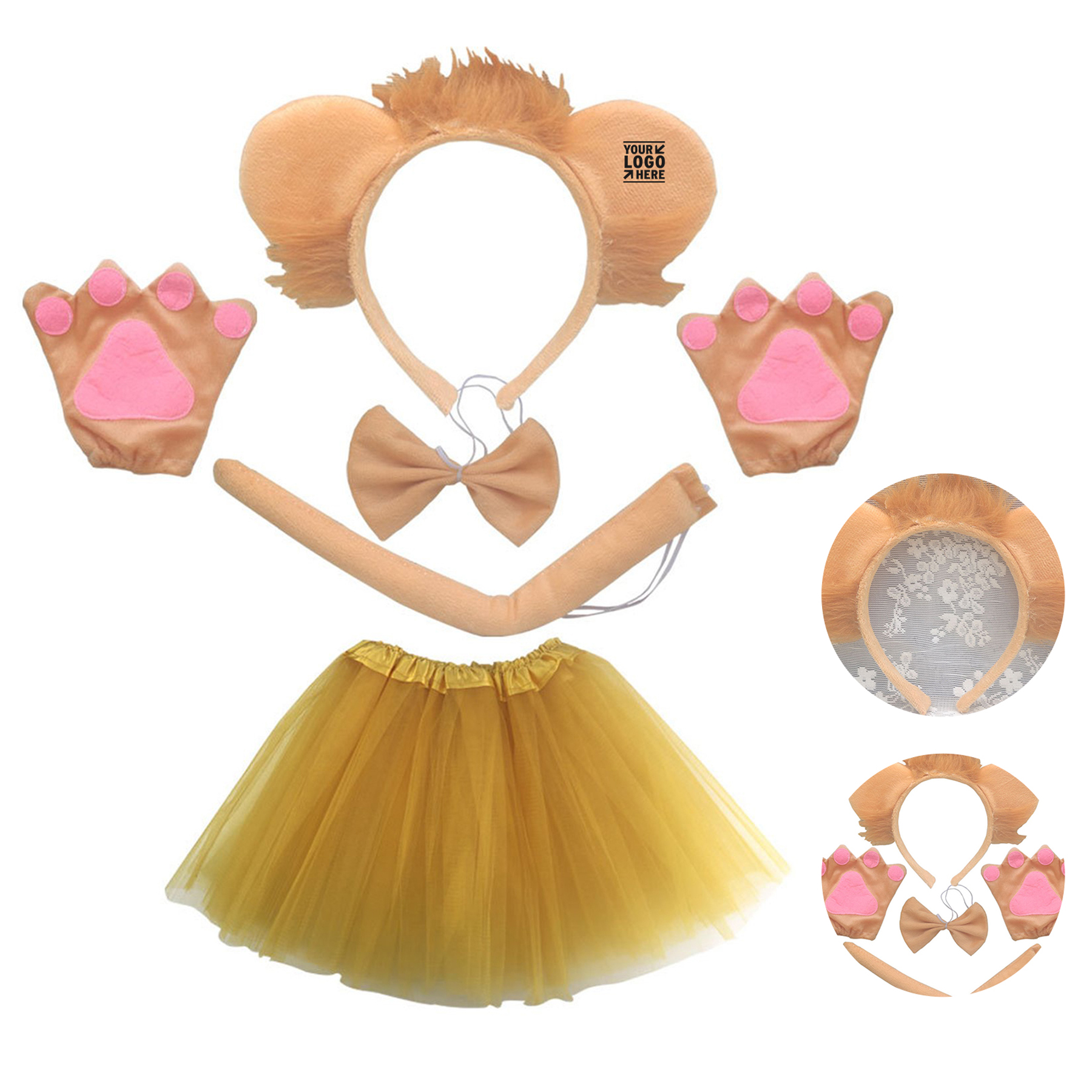 Wild Lion Headband and Tail Set - Costumes