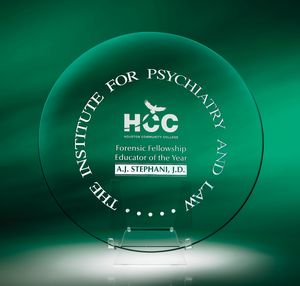 8" Quest Jade Crystal Award Plate