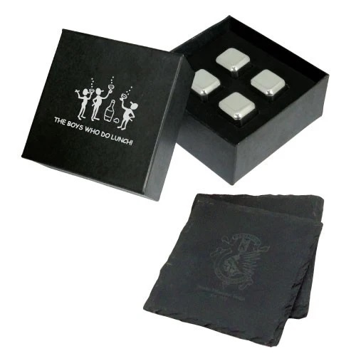 Coasters And Ice Cubes In Gift Box - Coasters