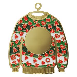 Vibraprint® Ugly Sweater Ornament (2-1/2")