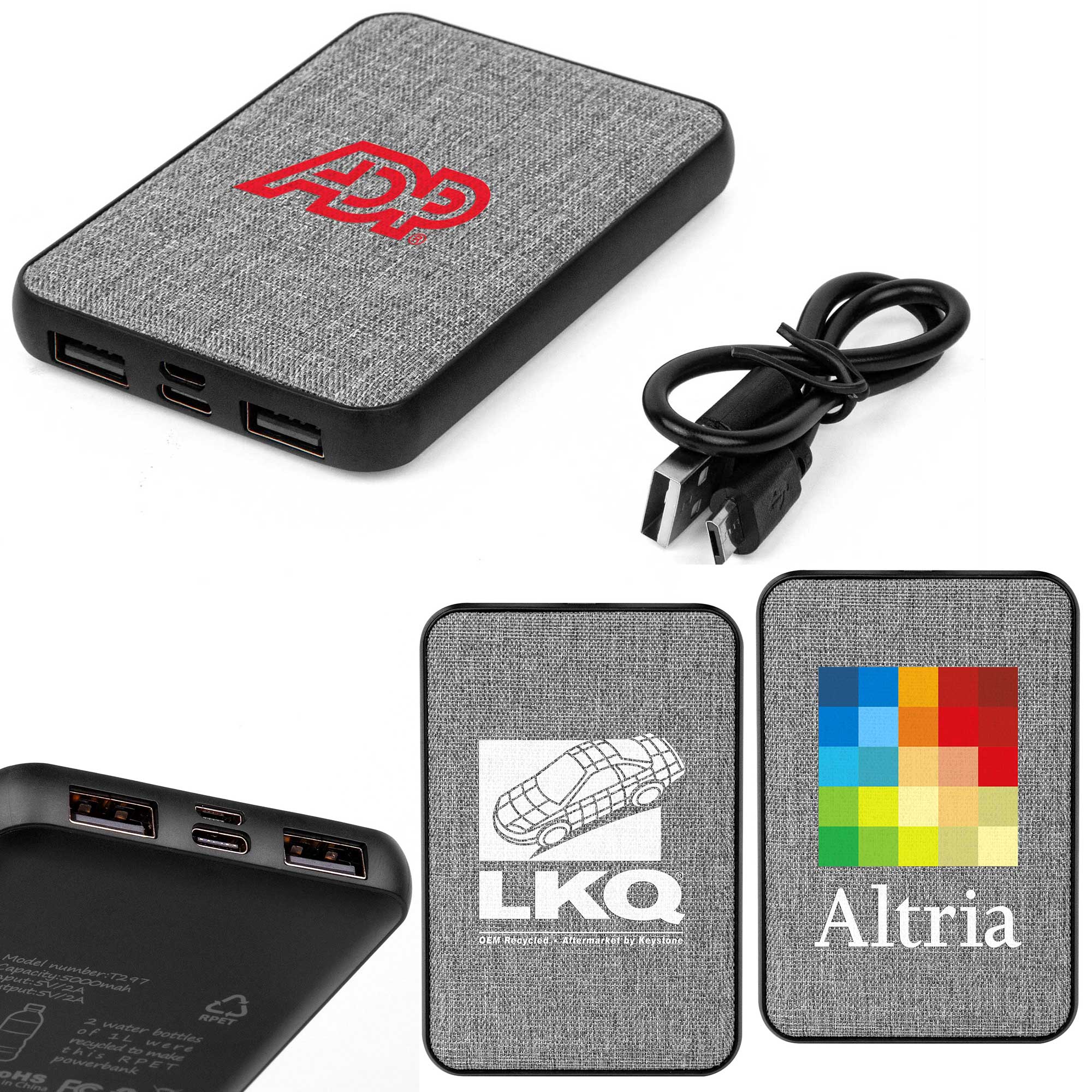 5000mAh Manchester RPET Power Bank