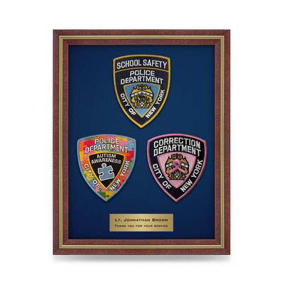 Walnut Brown Shadow Frame with Glass Front (12.5"x15.5"x1.5")