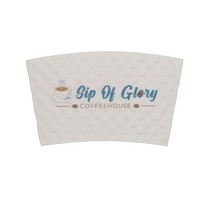 8/9 oz Beverage Wrap - White - Sleeves