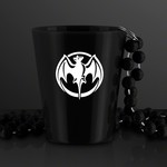 Black Shot Glass Bead Necklace 1.5 oz. (NON-Light Up) - PRINTED
