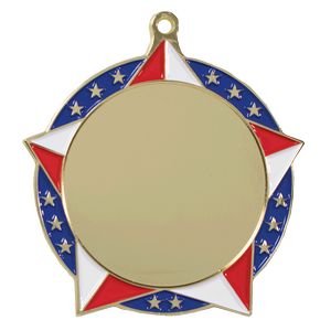 Vibraprint® Patriotic Star Insert Medallion (2-3/4")
