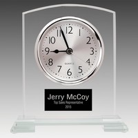 Arch Glass Clock - Clocks, Awards