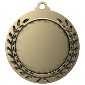 Antique Pickleball Wreath Award Medallion (2-3/4")