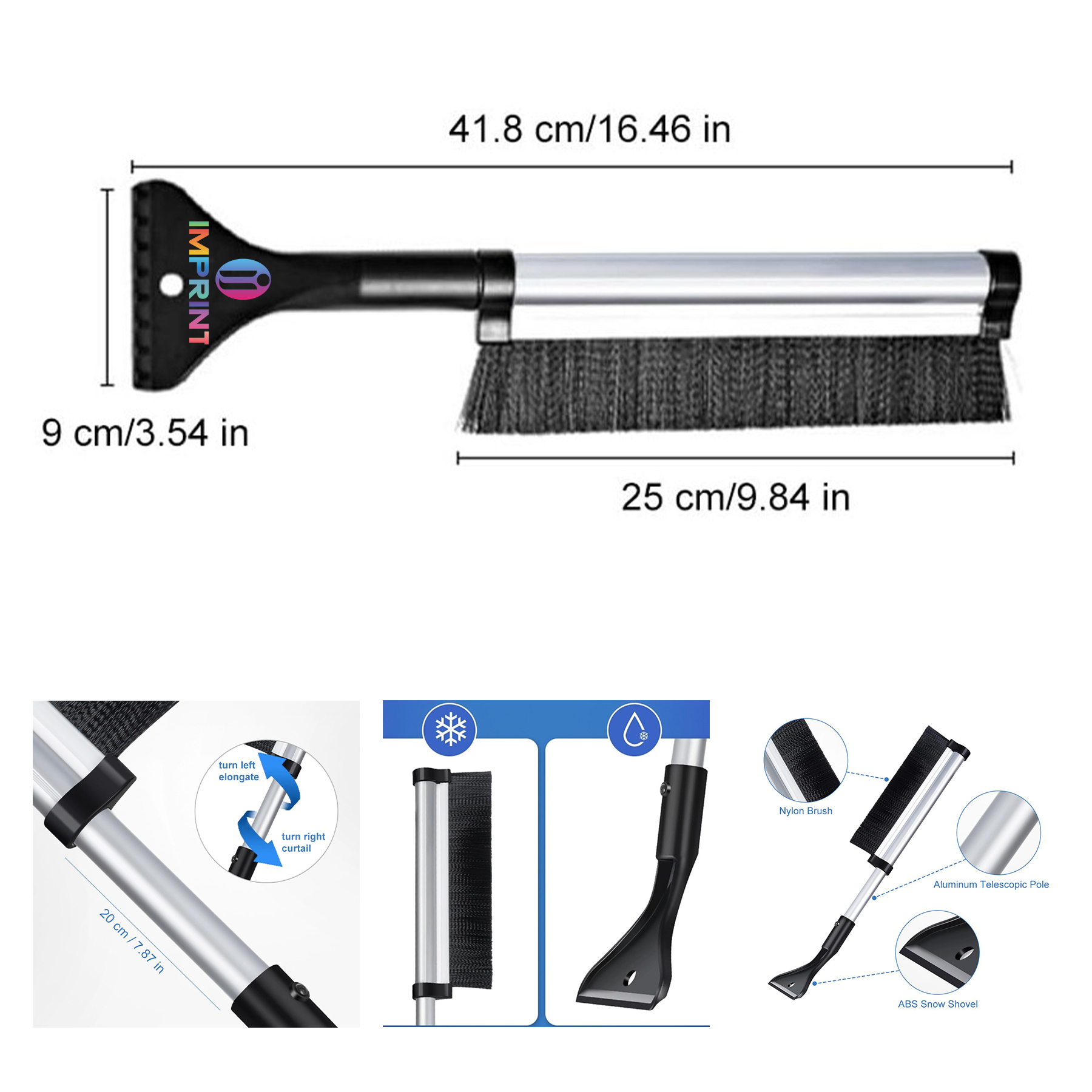 Snow Brush and Ice Scrapers - Scrapers, Brushes