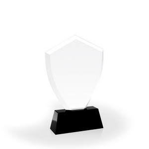 Denver Engraved Crystal Shield Award