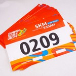 Custom Paper 9.5" x 7.9" Marathon bibs Competitor Numbers with Safety Pins