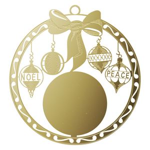 Vibraprint® Bow Holiday Ornament (3")