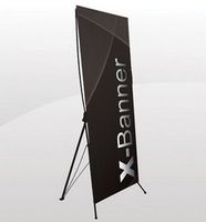 X-Banner Replacement Graphic, Fabric, 22.75"W x 67.25"H - Banners