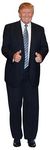 Donald Trump Blue Tie Cardboard Cutout Stand Up| Standee Picture Poster Photo Print