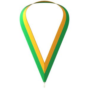 Green & Gold Neckband (1-1/2" x 34") - Lanyards, Necklaces