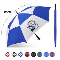 60'' Vented Auto-Open Golf Umbrella (Full Color) - Umbrellas, Shades