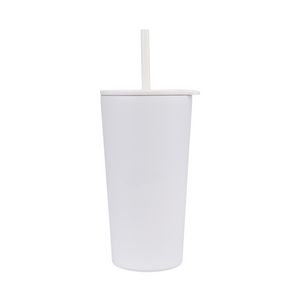 Aviana™ Rowan Recycled Straw Tumbler - 17 Oz. - Marshmallow