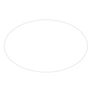 Ultra Removeable Oval Sticker