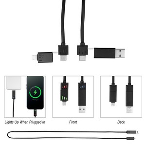 3' 100w Light-up Quick Charge Cable