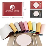 Leather coasters waterproof table mats placemats