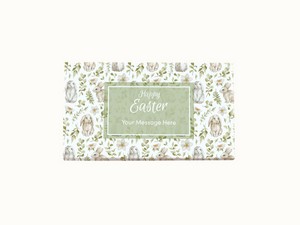 Happy Easter 19-Piece Chocolate Gift Set with Personalized Packaging