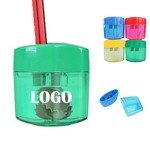 Dual Hole Ergonomic Pencil Sharpener With Cap