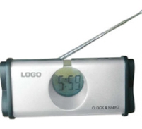 Radio/Calendar & Pen Holder (5 3/4"x2 3/4" Diameter) - Music Players, Clocks