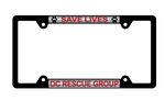 Premium Black Plastic Signature Laminate Duraframe w/Chrome Material