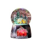LED Musical Christmas Snow Globe Ornament