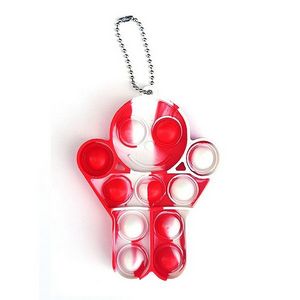 Gingerbread Man Christmas Push Pop Keychain - Key Chains / Rings, Toys