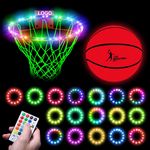 Lit Up Basketball Hoop