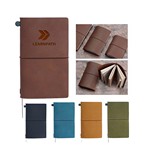 Portable Handmade Genuine Leather Journal (Size 6.89"x4.33")