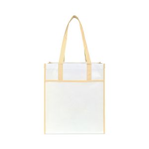 Harlow Laminated Recycled Shopper - Oatmeal
