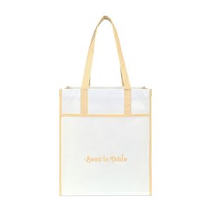 Harlow Laminated Recycled Shopper - Oatmeal
