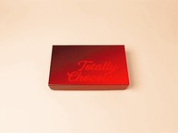9"x 5" Custom Decorated Chocolate Shape with Classic Custom Packaging