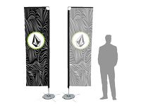 10' Banner Flag w/ Single Sided Printing - Flags, Banners