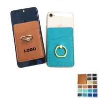 Leather Phone Wallet w/Ring Holder - Phone Accessories, Wallets