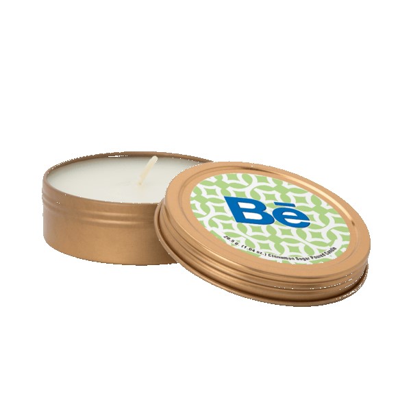 Custom 2 oz. Scented Candle in Screw-Top Metal Tin - Candles