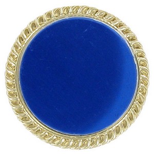 Plain Blue Brooch Insert Disc