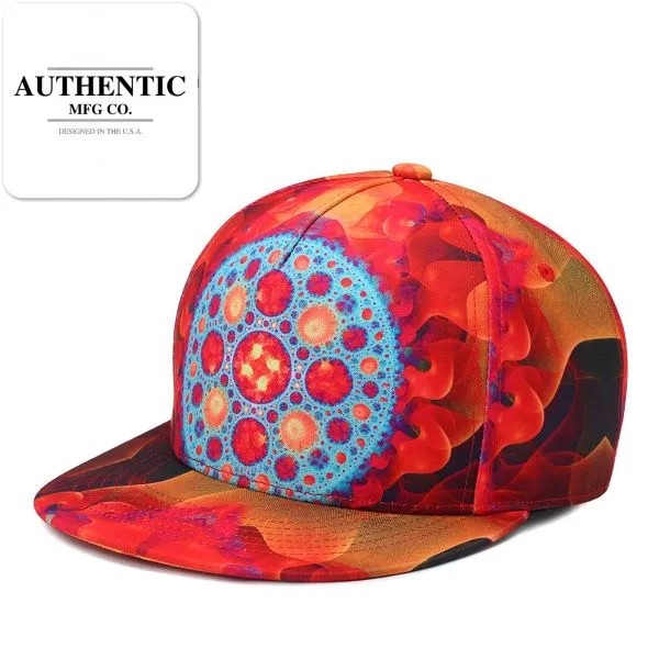 Trippy All Over Print Snapback Cap - Hats, Caps