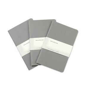 Moleskine® Large Cahier 3-Pack - Pebble Grey