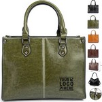Classic Vegan Leather Laptop Messenger Bag