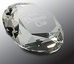 Crystal Diamond Paperweight