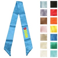 Imitation Silk Ribbon Scarf - Scarves