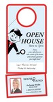 Door Hanger - 3.5x8 Laminated with Slit and Detachable Business Card - 14 pt.